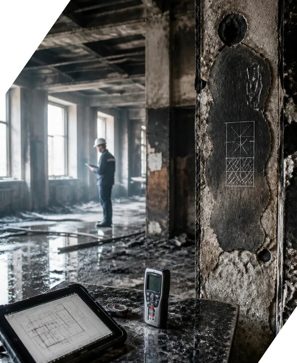 Обследование зданий после пожара в Печоре от 15273 р. | ЭкспертизаРоссия