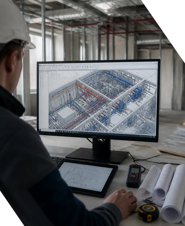 Создание BIM модели инженерных сетей для объектов в Печоре